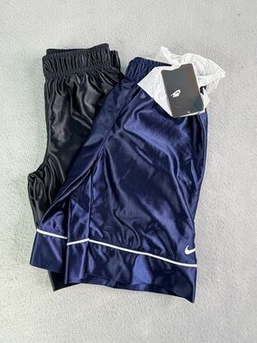Nike Shorts Size 4 Lot (2)  Black Blue Athletic Running Outdoors Bottoms New